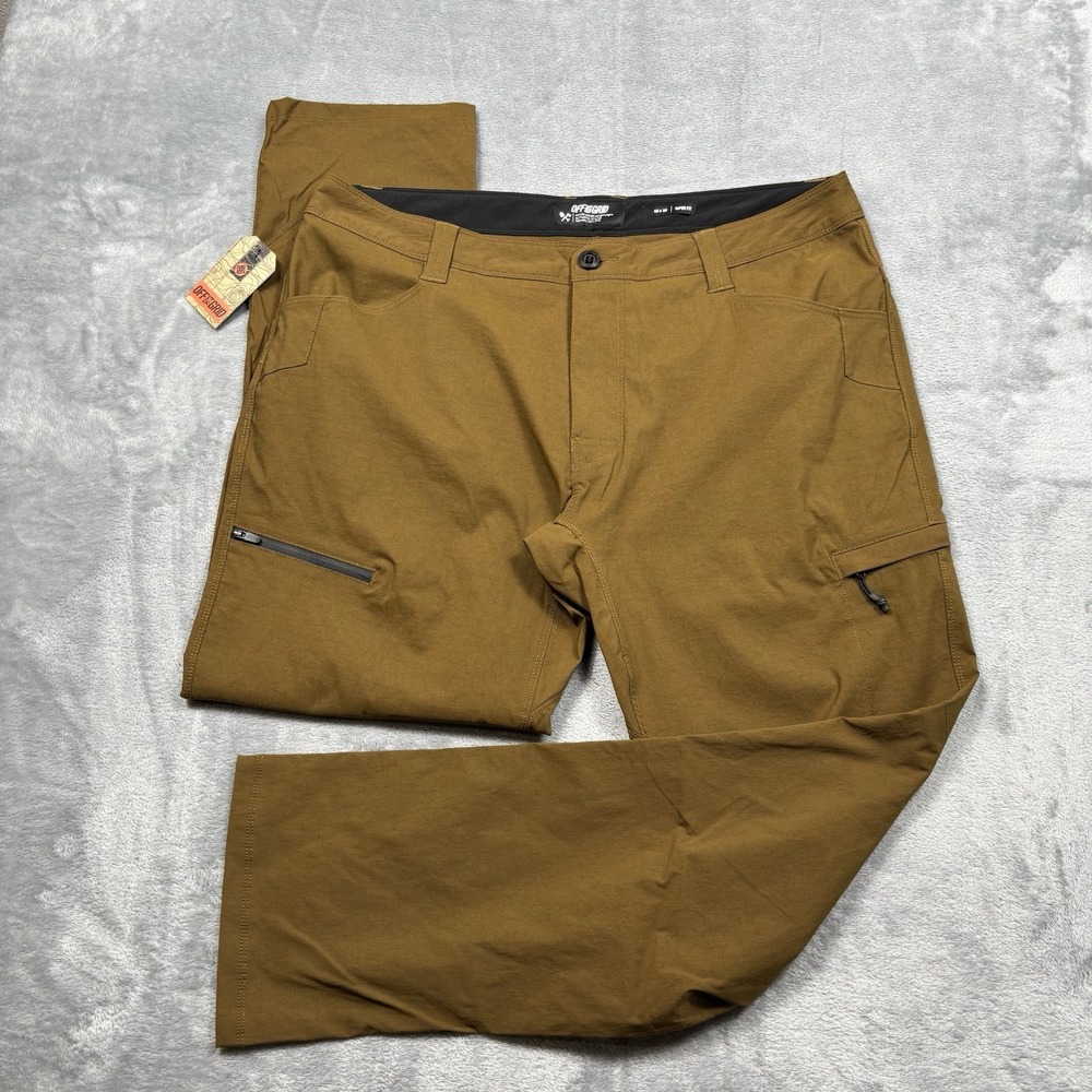 Off The Grid Trailblazer Pro Pants Mens 38x30 Desert Palm Brown Taper Fit NWT
